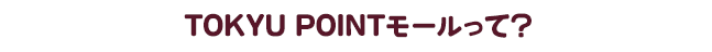 TOKYU POINTモールって？