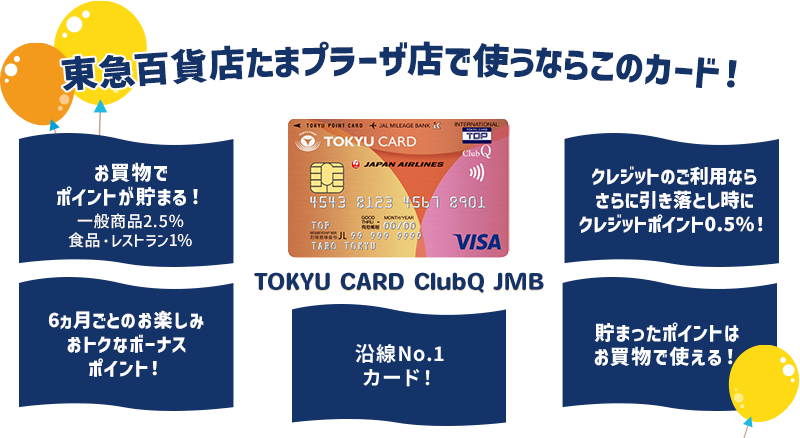 東急百貨店たまプラーザ店で使うならこのカード！