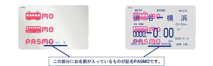 記名PASMOとは