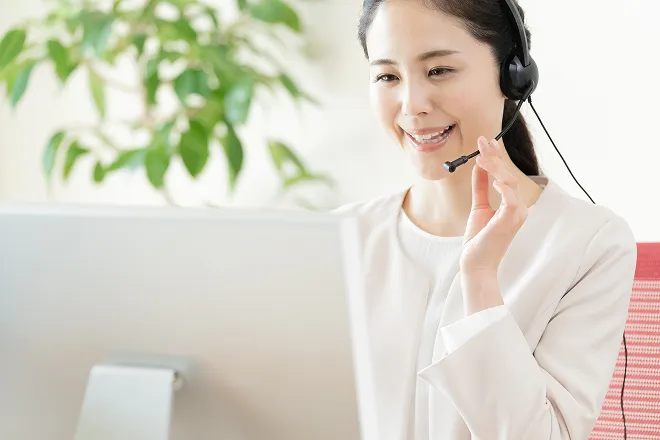コールセンターの女性