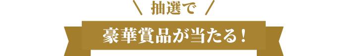 抽選で豪華賞品が当たる！