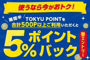 【使うなら今がおトク!】ポイント利用で最大10%ポイントバック