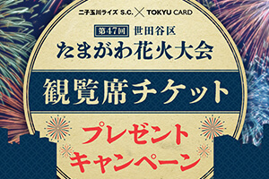 たまがわ花火大会観覧席チケットプレゼントキャンペーン