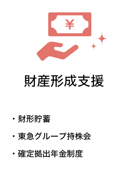 財産形成支援 財形貯蓄 東急グループ持株会 確定拠出年金制度