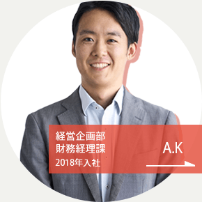 金融ビジネス部 ファイナンス推進課 2018年入社 T.K