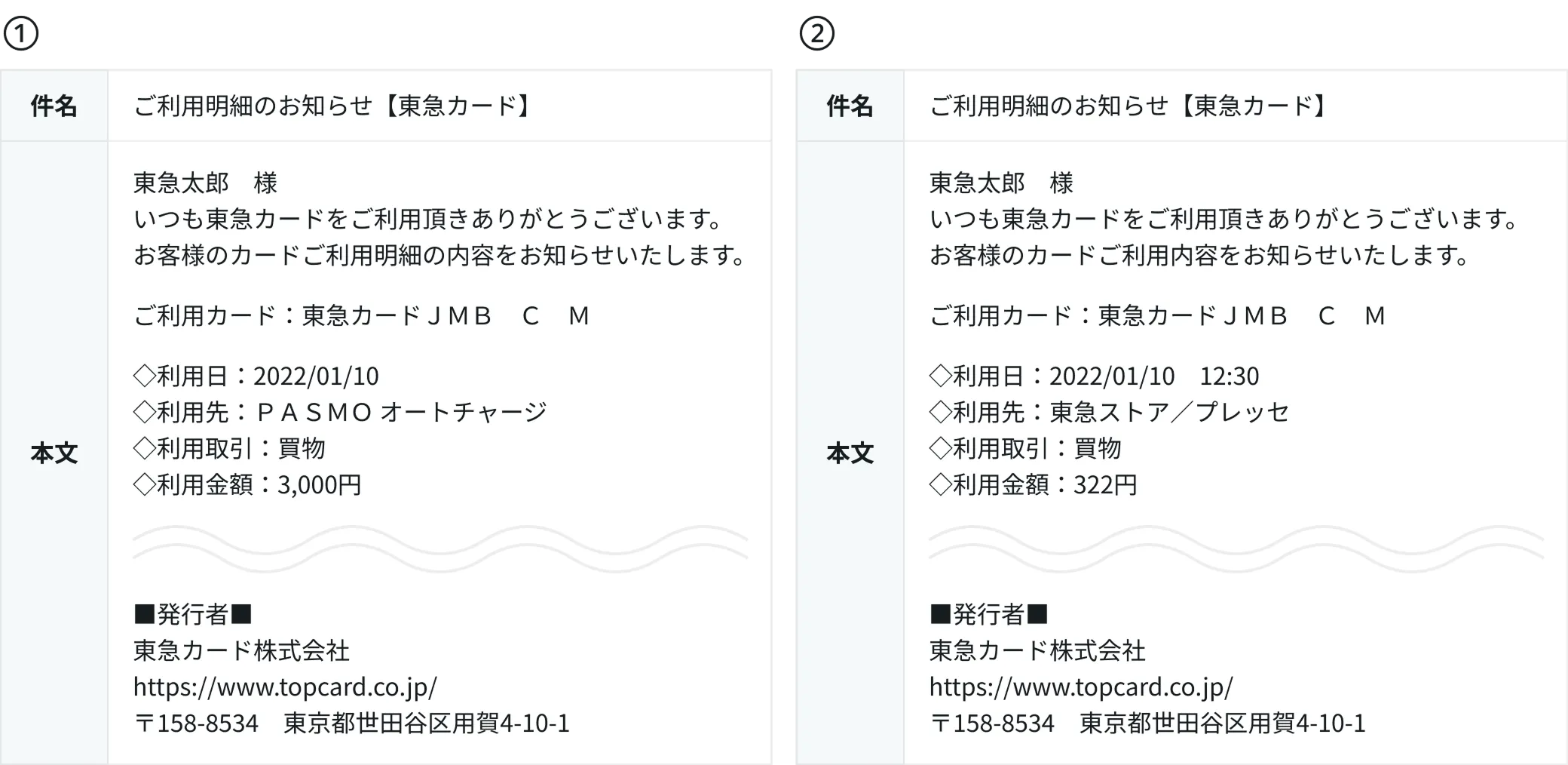 ご利用通知サービス | TOKYU CARD - 東急グループや全国の加盟店でのお