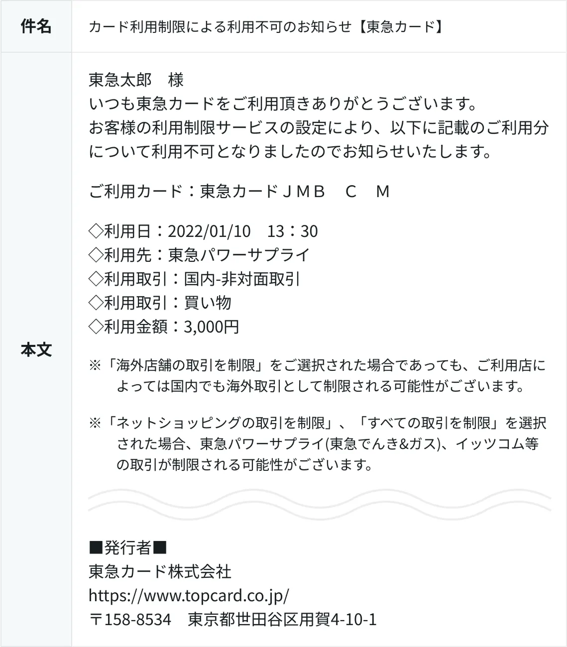 通知メールイメージ