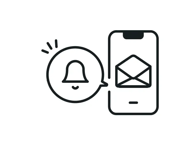 制限時の利用についての通知