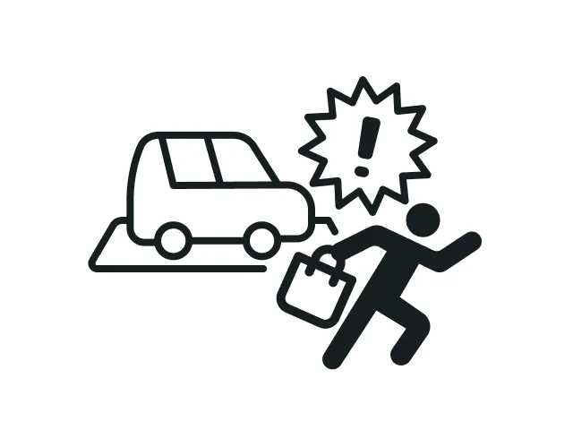 駐車場の車からの盗難