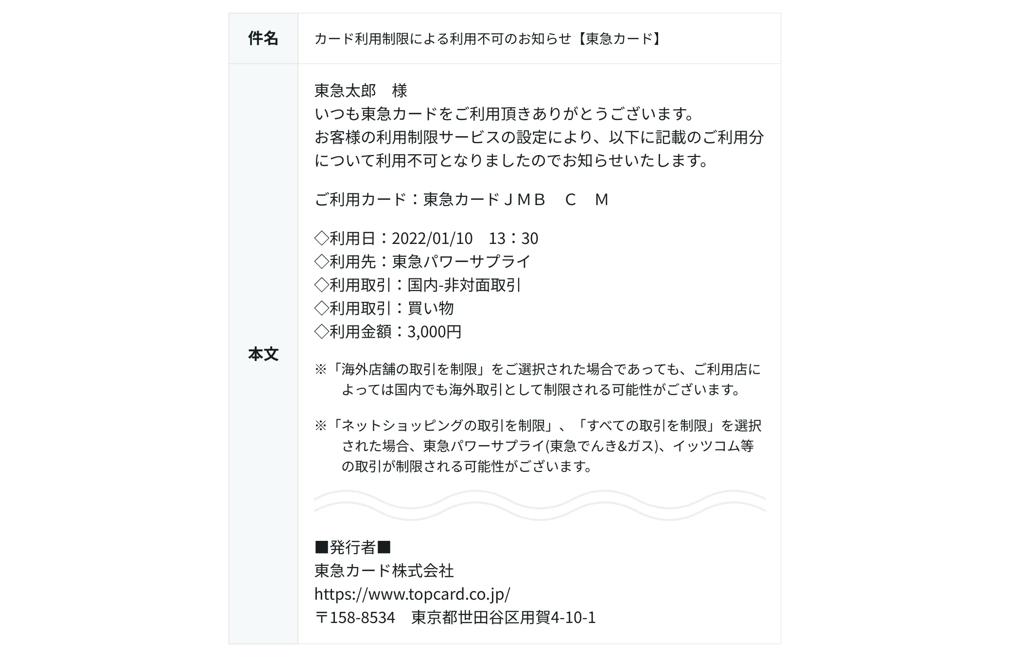 通知メールイメージ